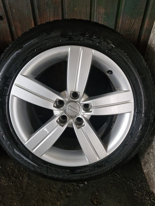 Alufelgi 17 AUDI 5x112 z oponami Fulda zimowe