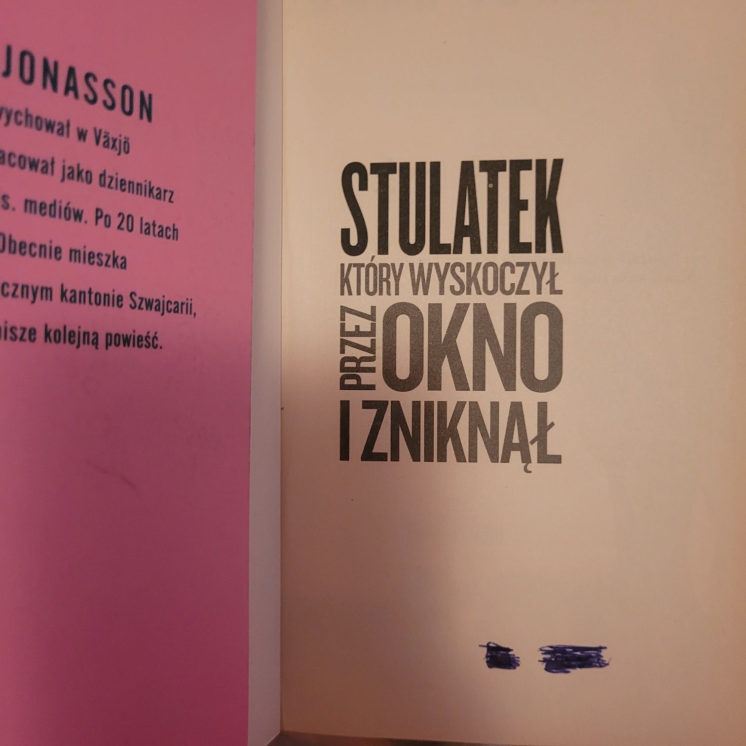 Stulatek krtort wyskoczył przez okno i zniknął Jonas Jonasson