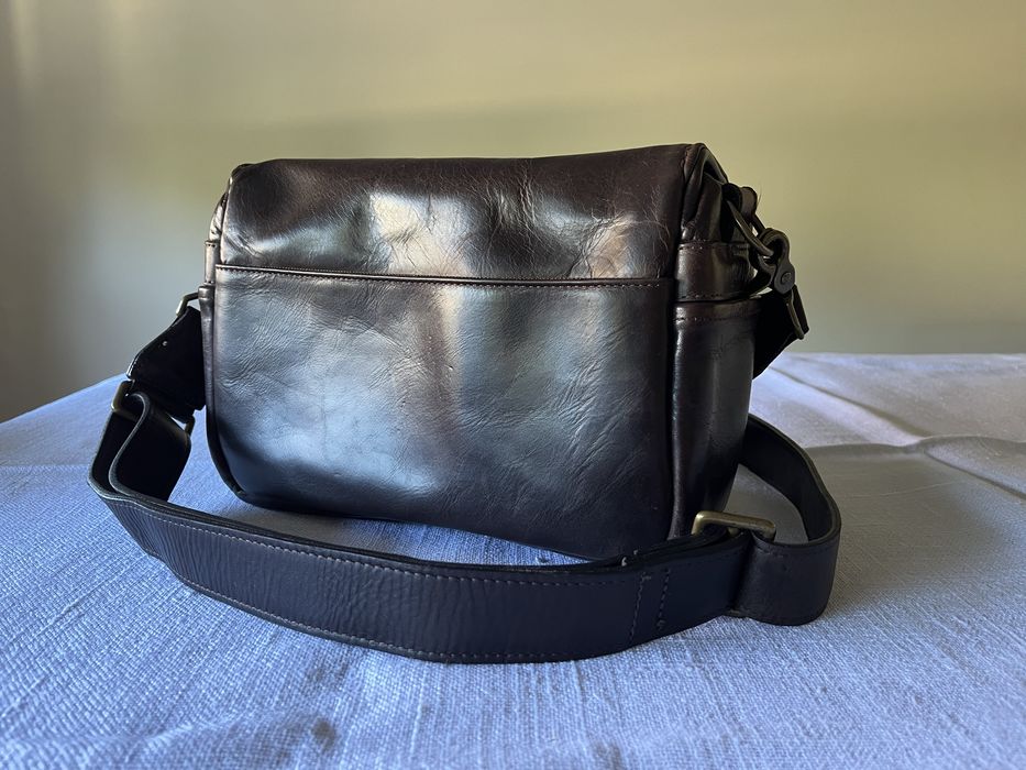 Saco fotografia em pele genuina ONA Bowery