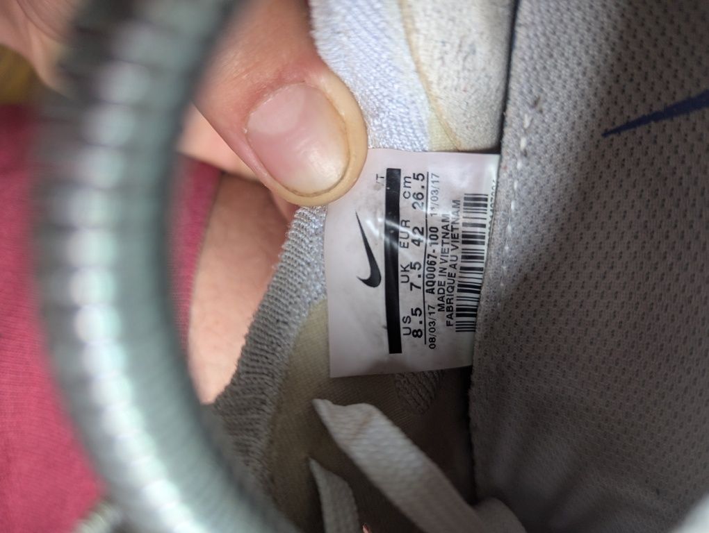 Nike epic react Flyknit White(42р) кросівки кроссовки спорт взуття біл