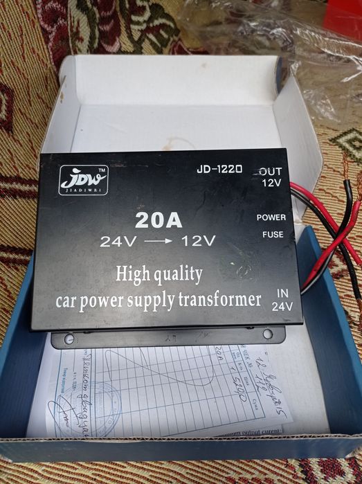 Авт.преобразователь 20А 24v-12v