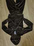 Nowy dres welur 36-38 czekoladowy