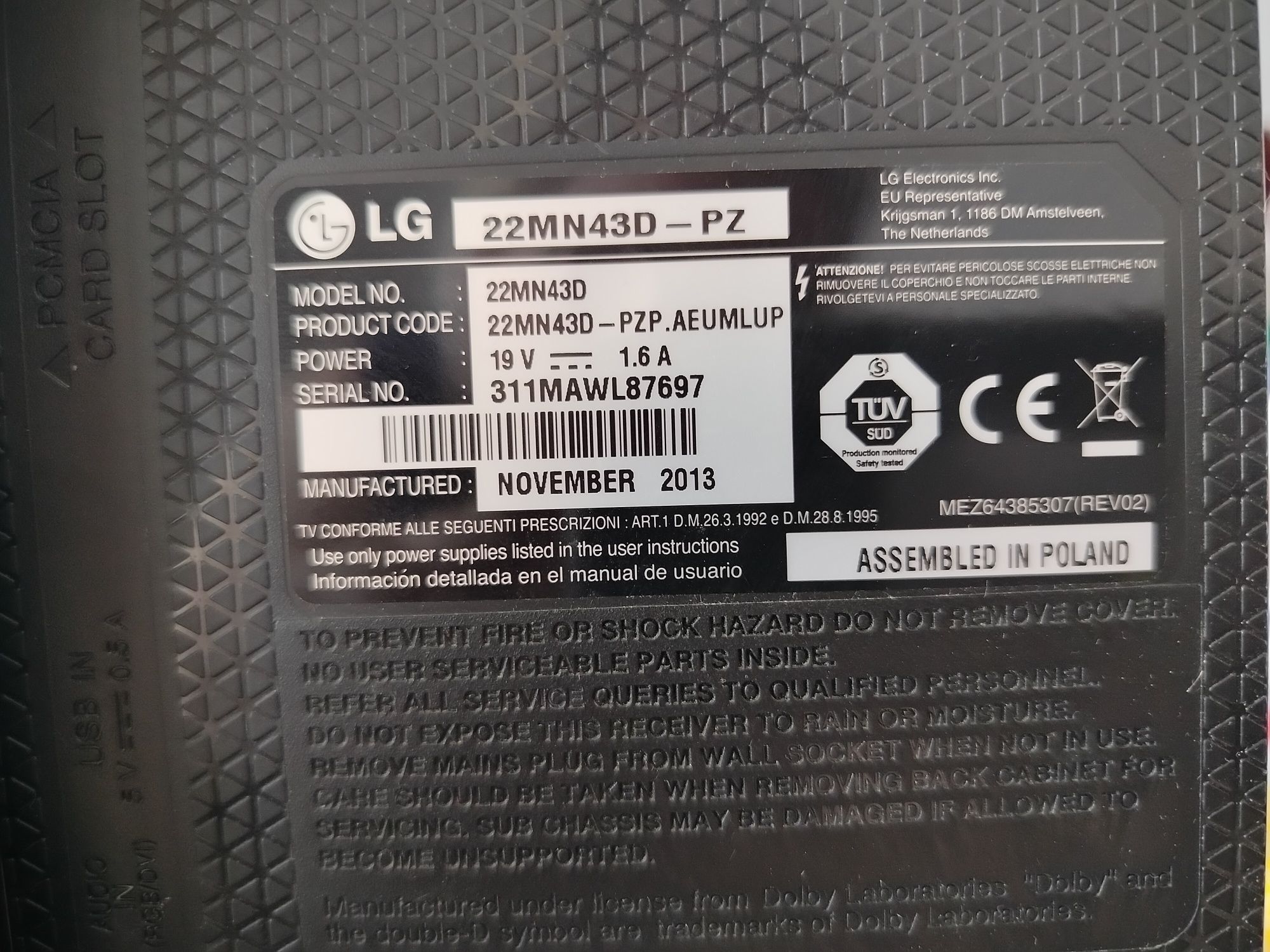 Telewizor/Monitor LG
