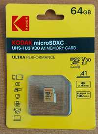 Карта памяти флешка KODAK 64 GB Class 10 Micro SD TF Card