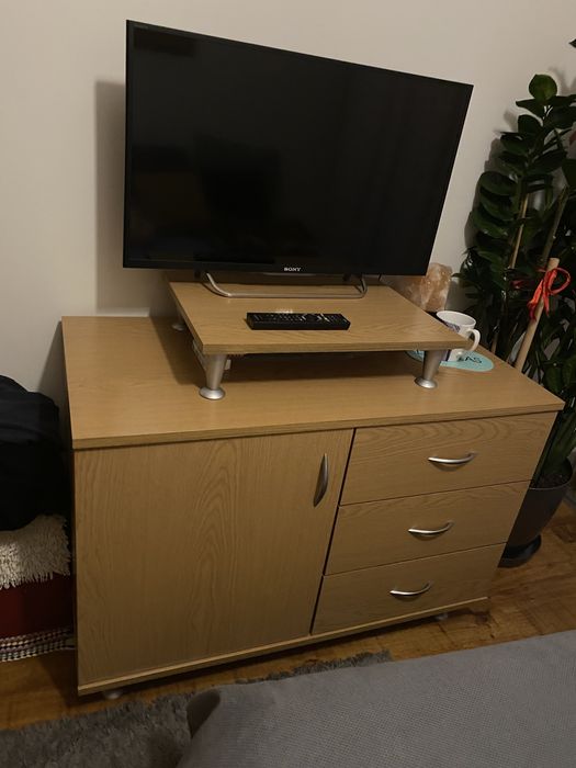 Komoda pod tv jasne drewno