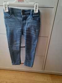 Spodnie jeansy hm 92 miękki jeans