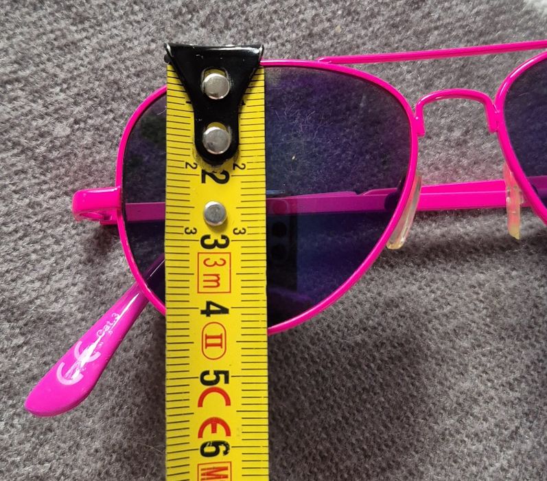 Okulary przeviwsłoneczne dla dziewczynki różowe stan db