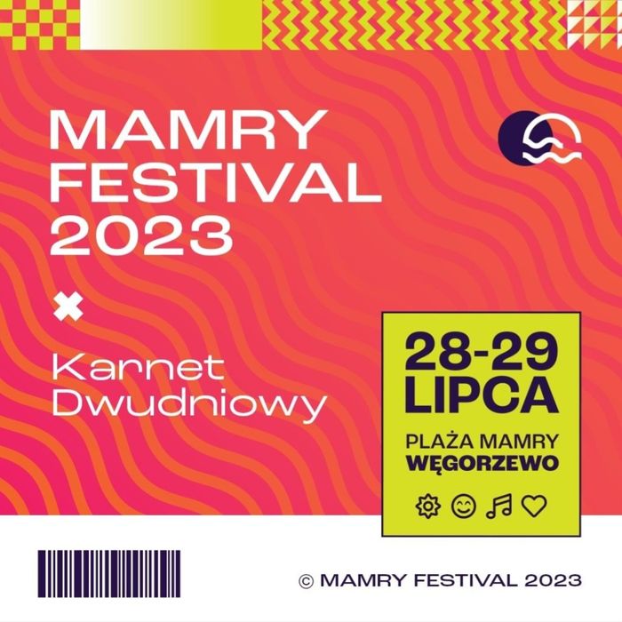 Dwa 2 dniowe karnety na mamry festival 2023