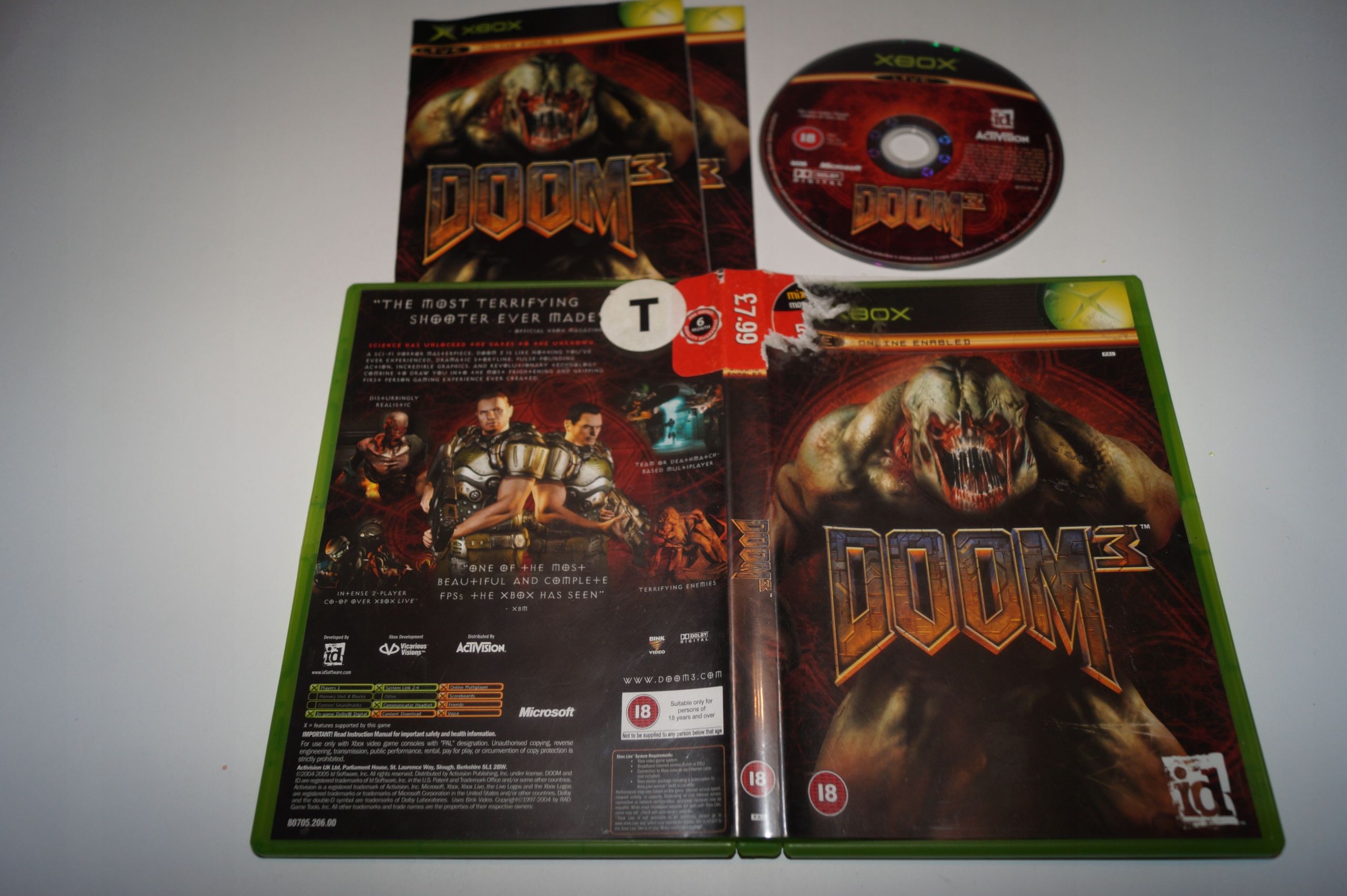 Gra Doom 3 Microsoft Xbox