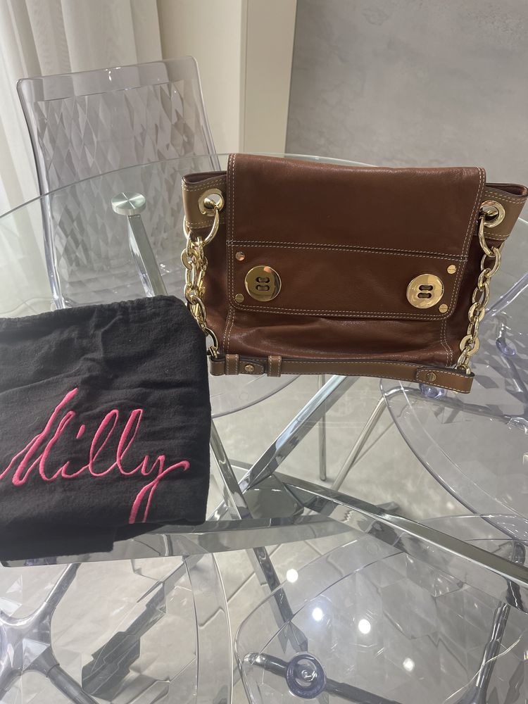 Кожанная новая сумка американского бренда Milly