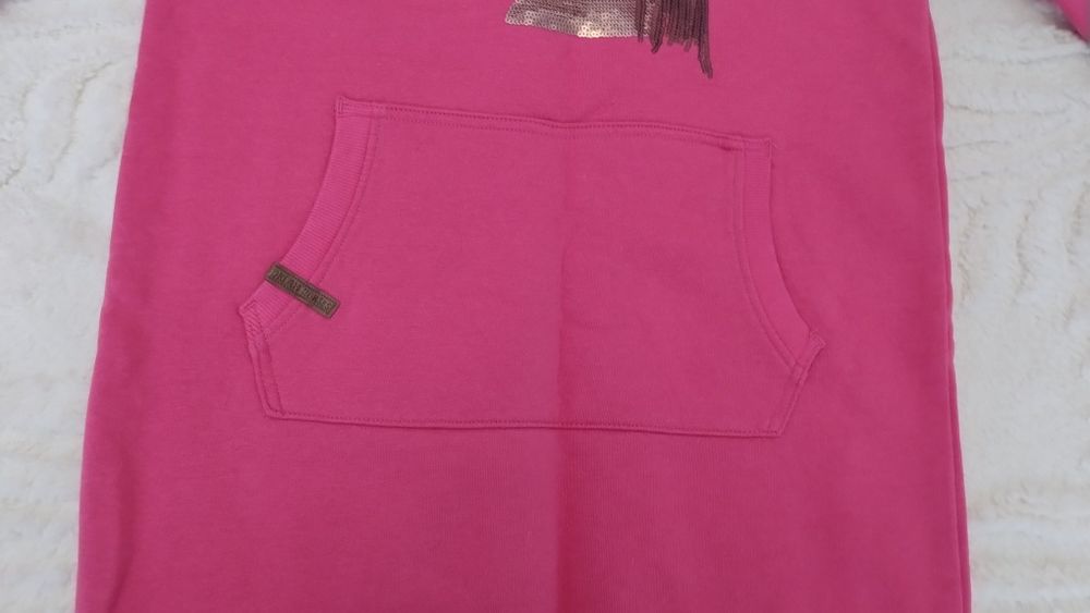 Плаття-туніка рожеве з паєтками, розмір S,  або 164