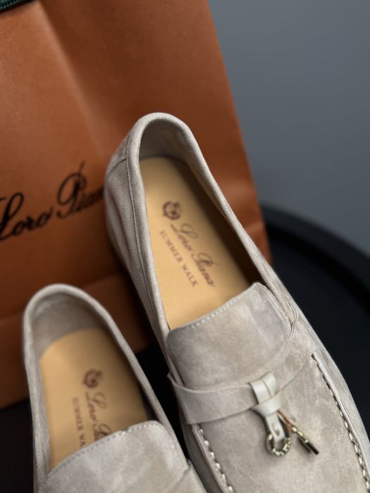 Лофери лорики loro piana lp туфлі бежеві замшеві лоро піана 39 40