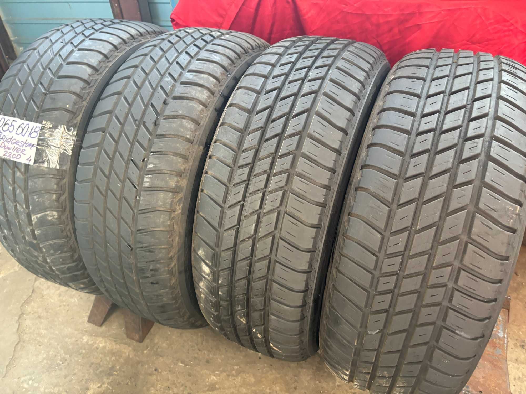 265-60-R18 BRIDGESTONE DUELER 4штуки летней резины GERMANY 2022