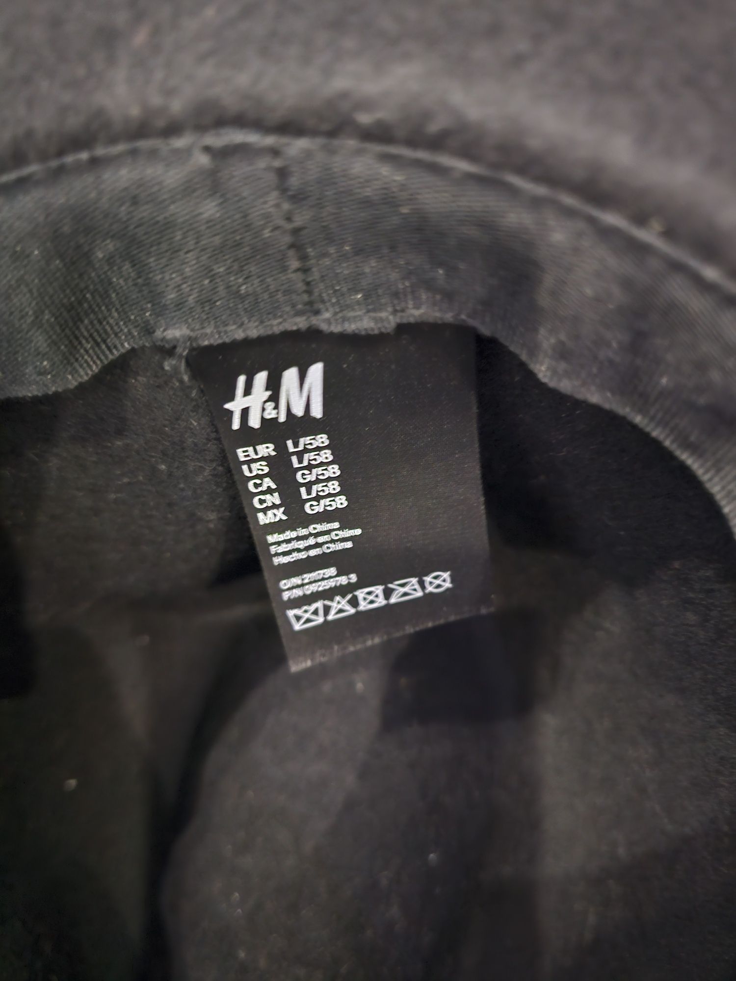 Чорна шляпа Федора h&m 100% шерсть
