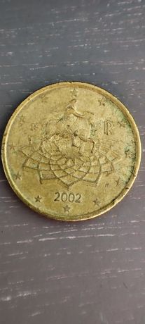Монета 50 центов 2002 год.