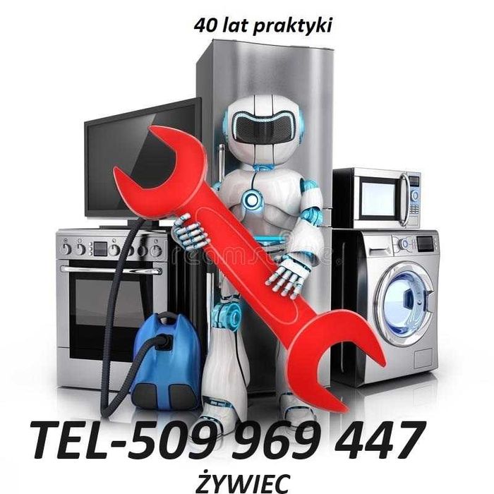 Serwis AGD naprawa pralek zmywarek lodówek do zabudowy ŻYWIEC