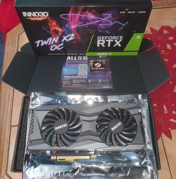 Відеокарти Inno3D RTX 3060Ti 8GB Twin X2 OC