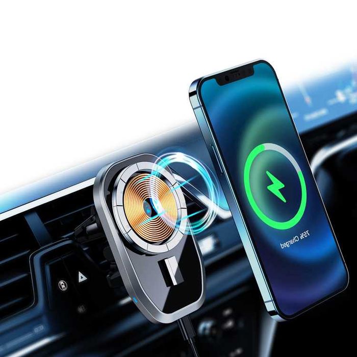 Uchwyt samochodowy do iPhone ładowarka QC Magsafe