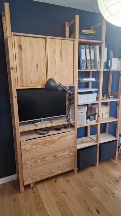 Regał z biurkiem IVAR Ikea
