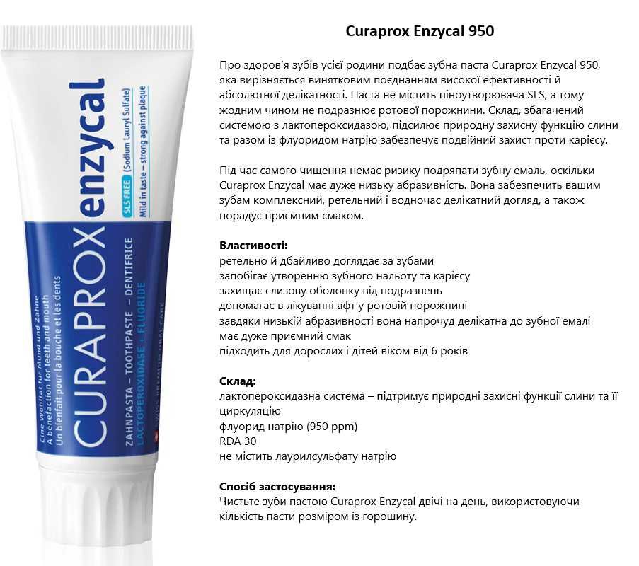 Зубна паста Curaprox