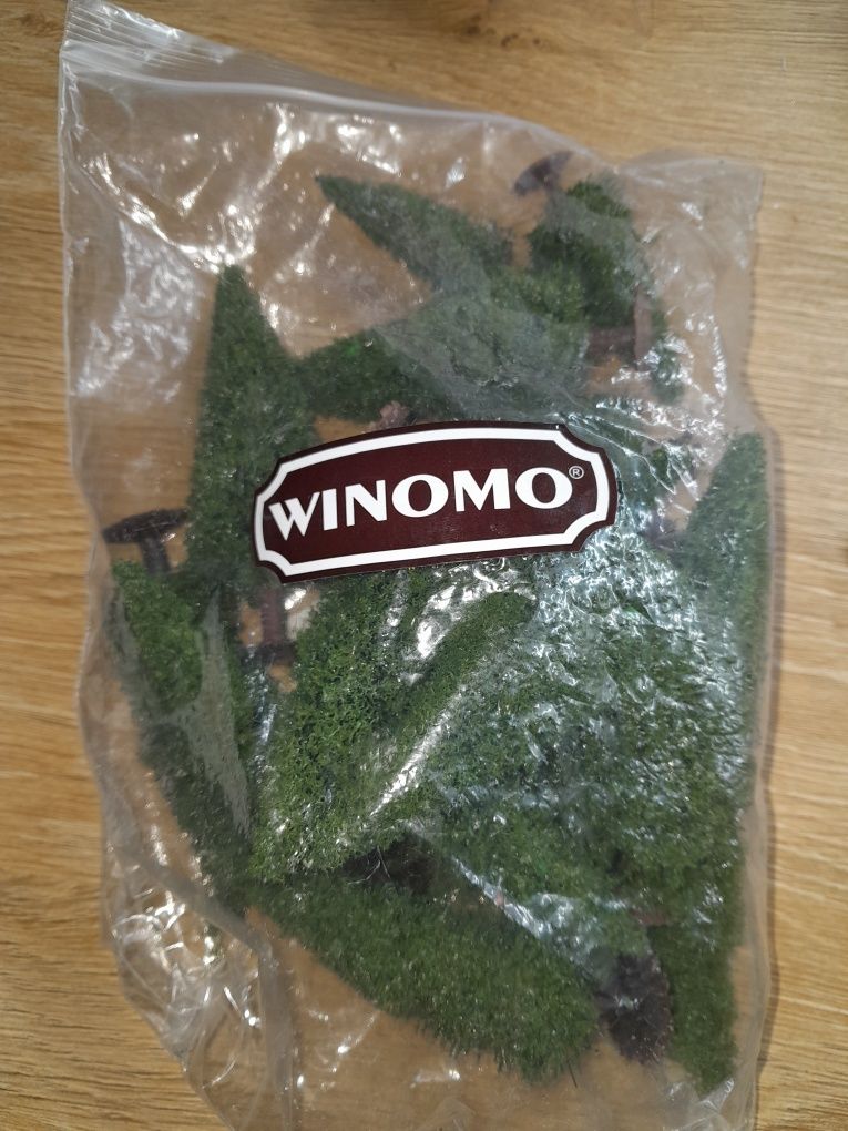 Winomo 15szt. Miniaturki choinek rekwizyty