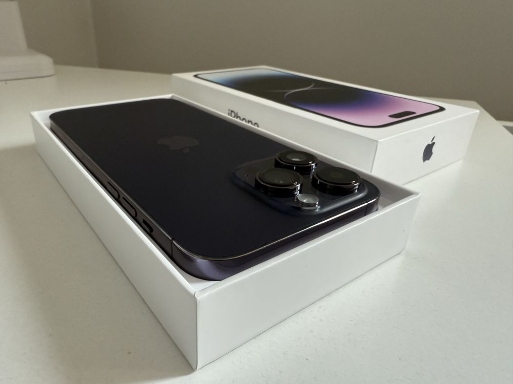 iPhone 14 Pro Max 512gb Deep Purple Idealny Oryg Bateria 92%