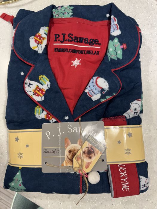 Фланелева піжама зі штаньми р. М