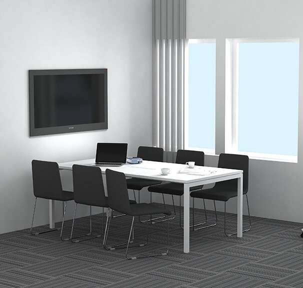 Mesas de reunião redonda retangular oval quadrada material Novo
