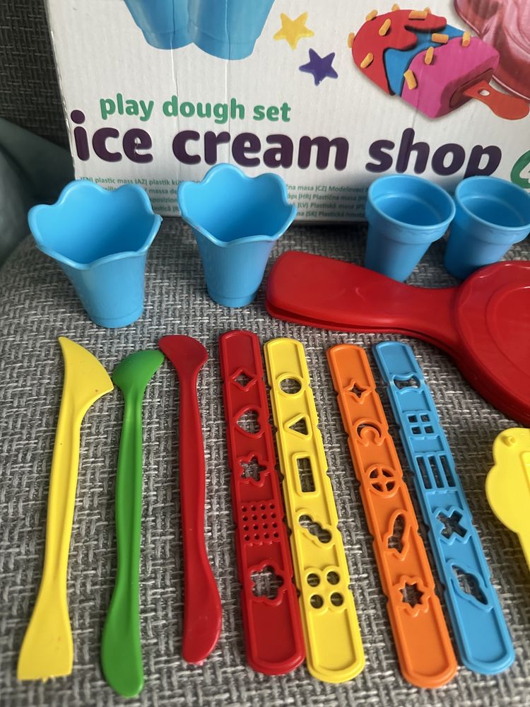 Zestaw ice cream lody play dough set bez ciastoline