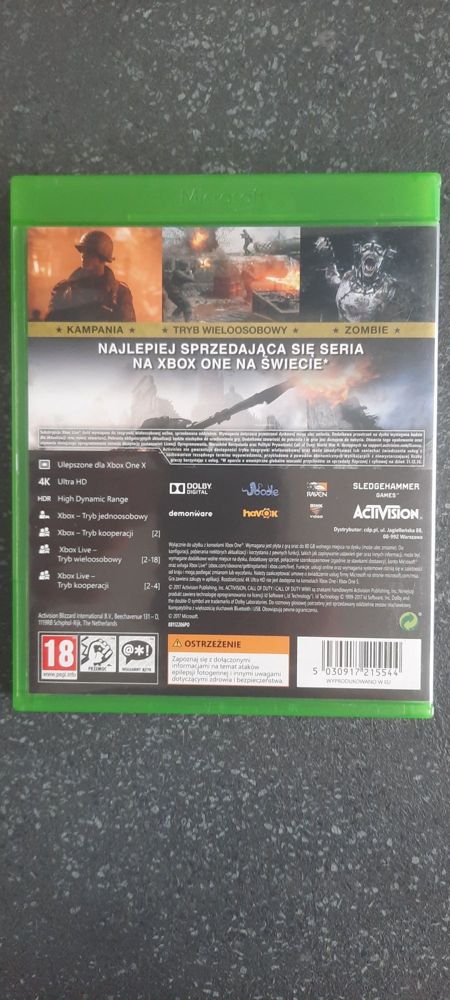 Call of Duty WW2 xbox one wersja PL