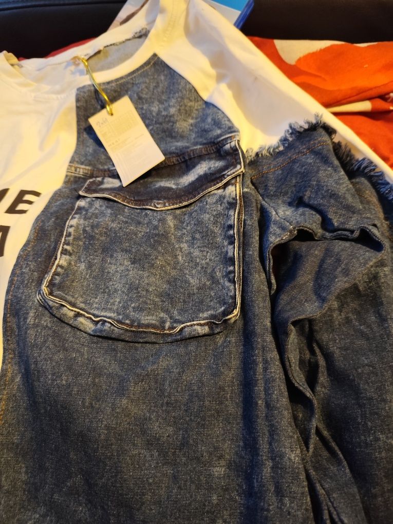 Bluza z jeansem l,xl