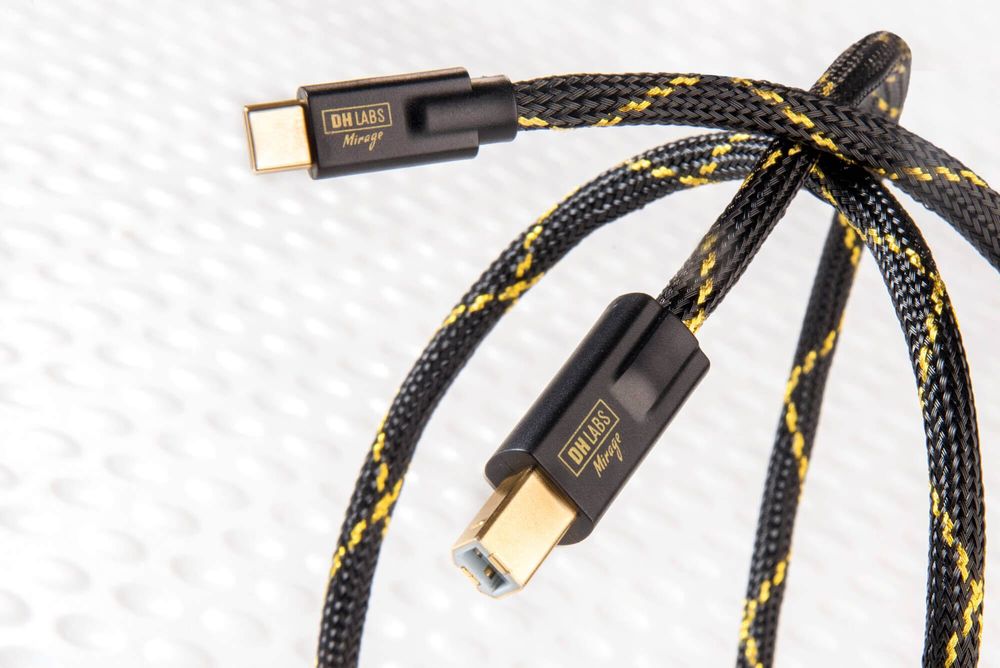 Kabel DH Labs MIRAGE USB 2m A-B Najwyższa Seria Srebro USA Audio HiEnd