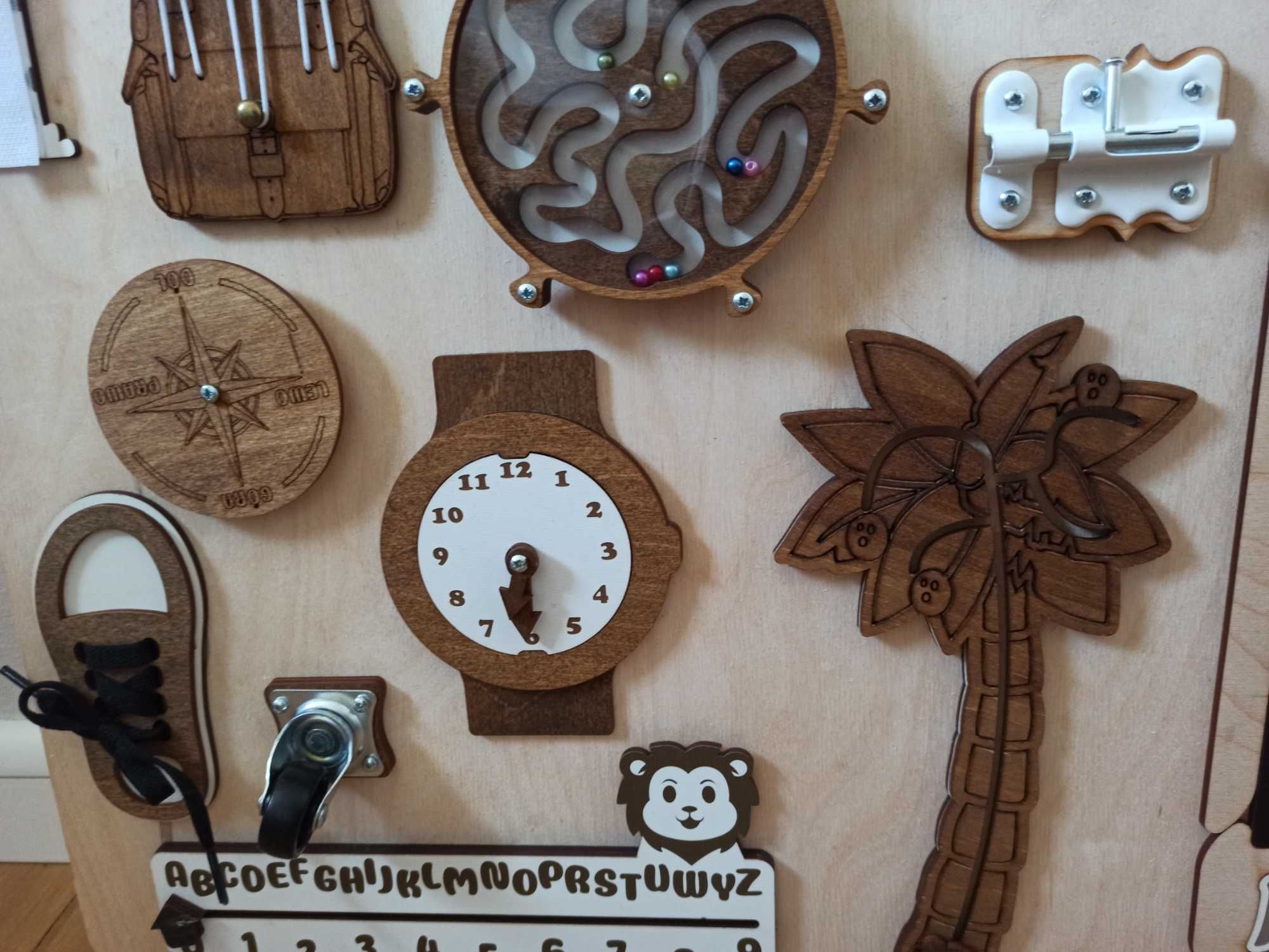 Sensoryczna tablica manipulacyjna Montessori XXL
