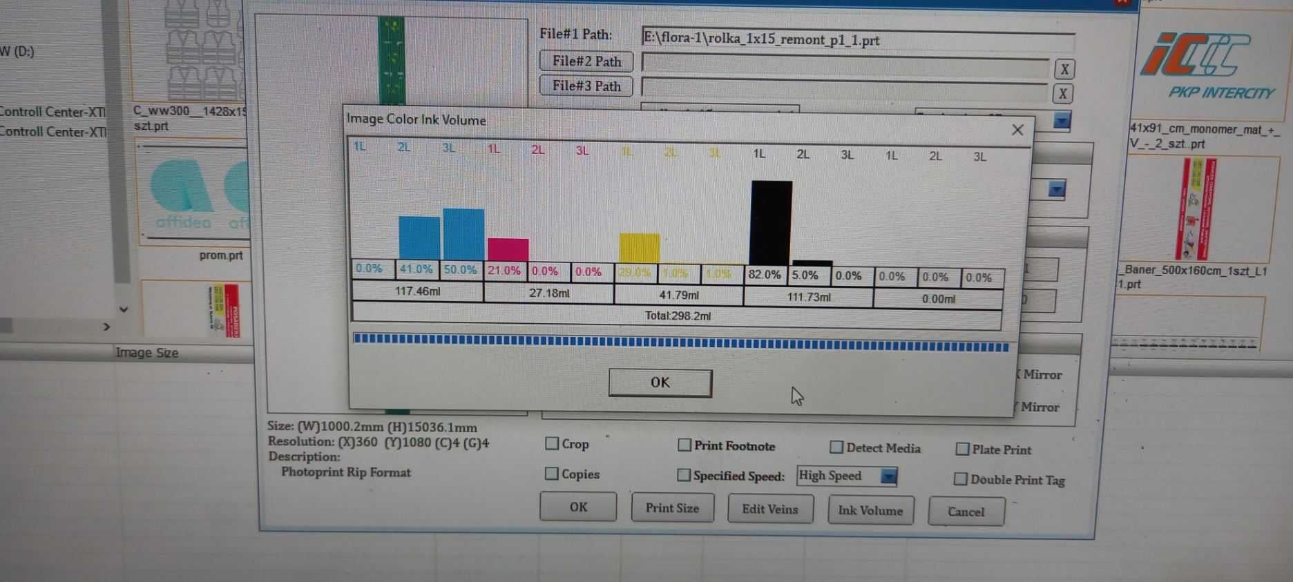 ploter drukujący flora X20UV, 10 głowic, 2 X CMYK+W, na gwarancji