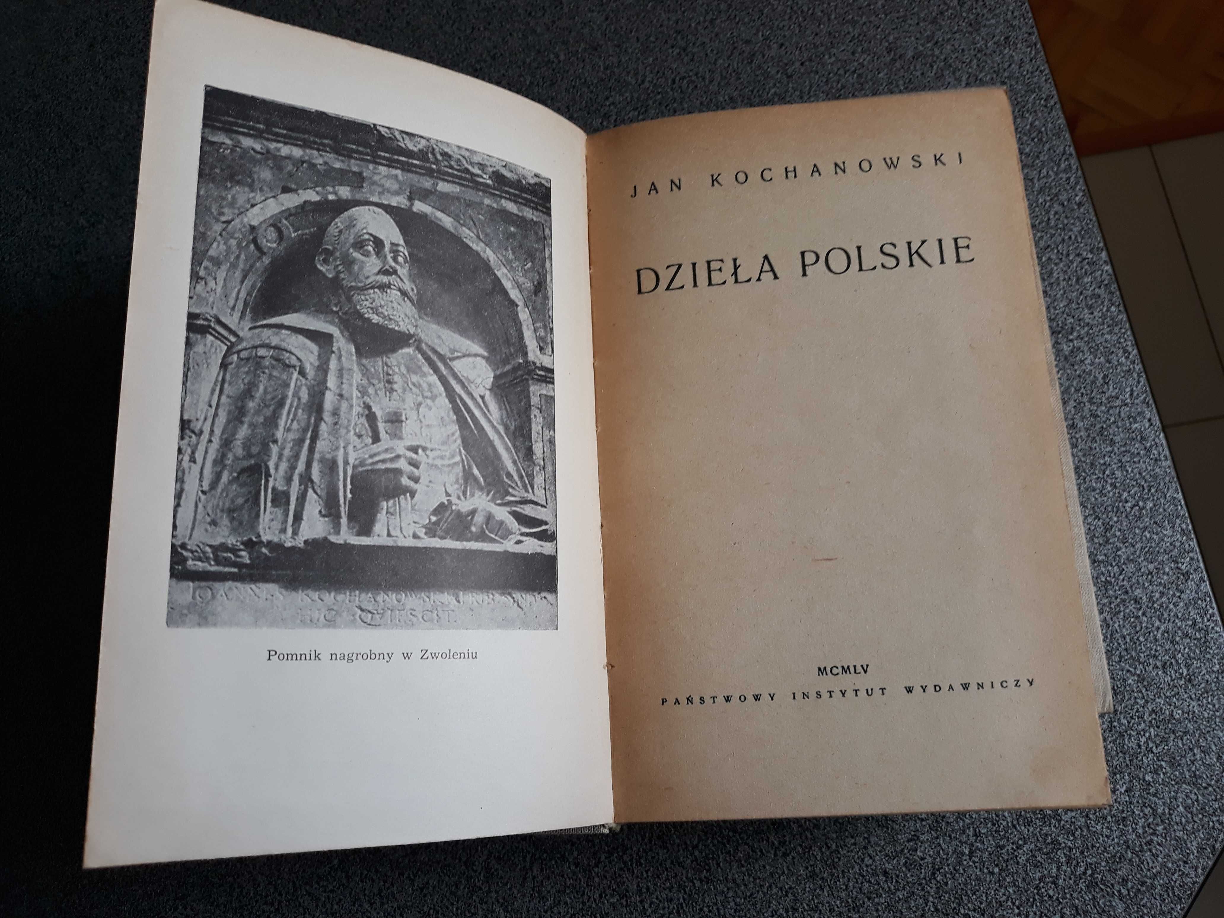 Jan Kochanowski . Dzieła Polskie tom 1-3 wyd. 1955r