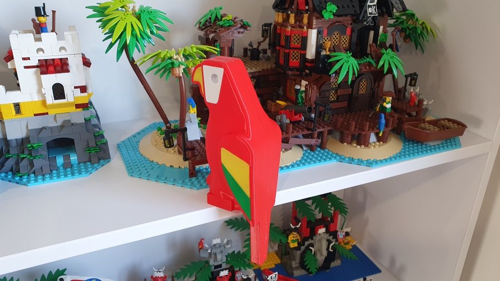 Duża Papuga w stylu lego lat 90