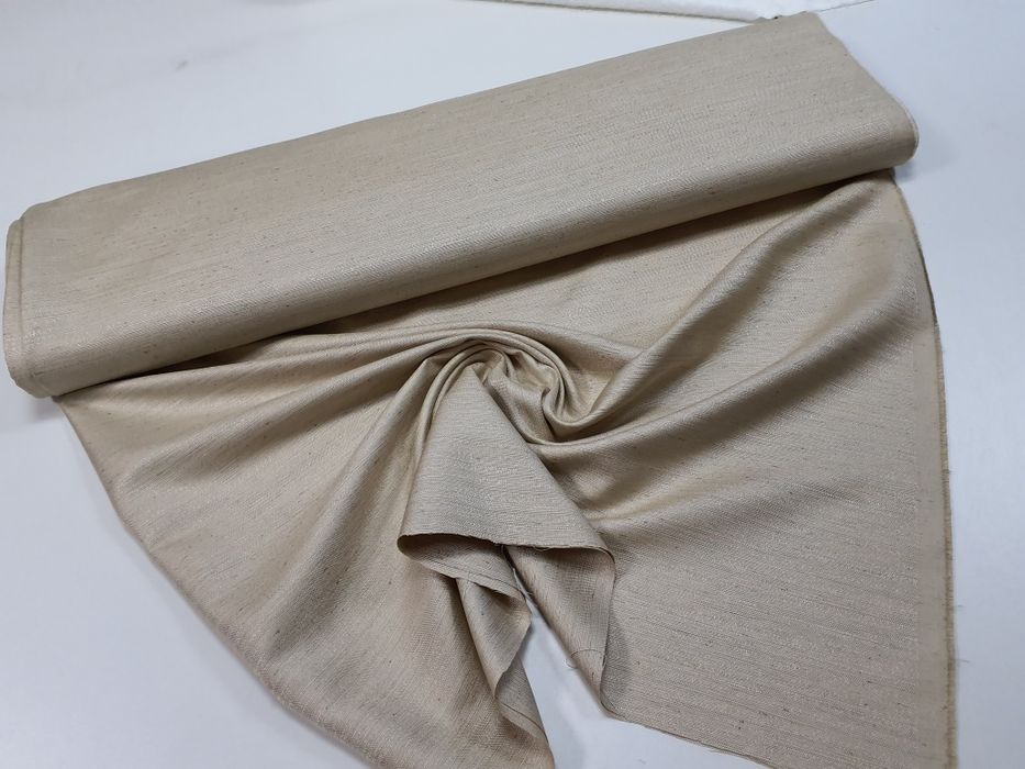 Tkanina ozdobna beż szer.140 cm.