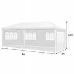 Pawilon 3x6 m z Bocznymi Ścianami | Wodoodporny | Konstrukcja Stalowa