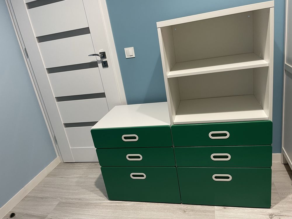IKEA STUVA - Regał z 3 szufladami i 2 półkami