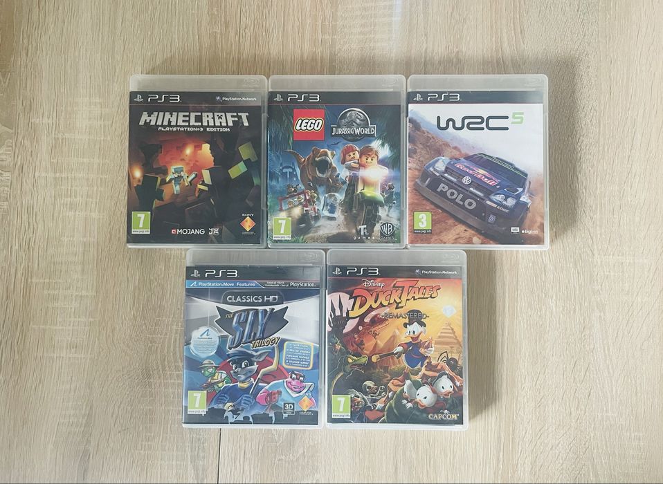 Gry PS3 The Sly Trilogy HD Duck Tales Minecraft WRC 5 LEGO