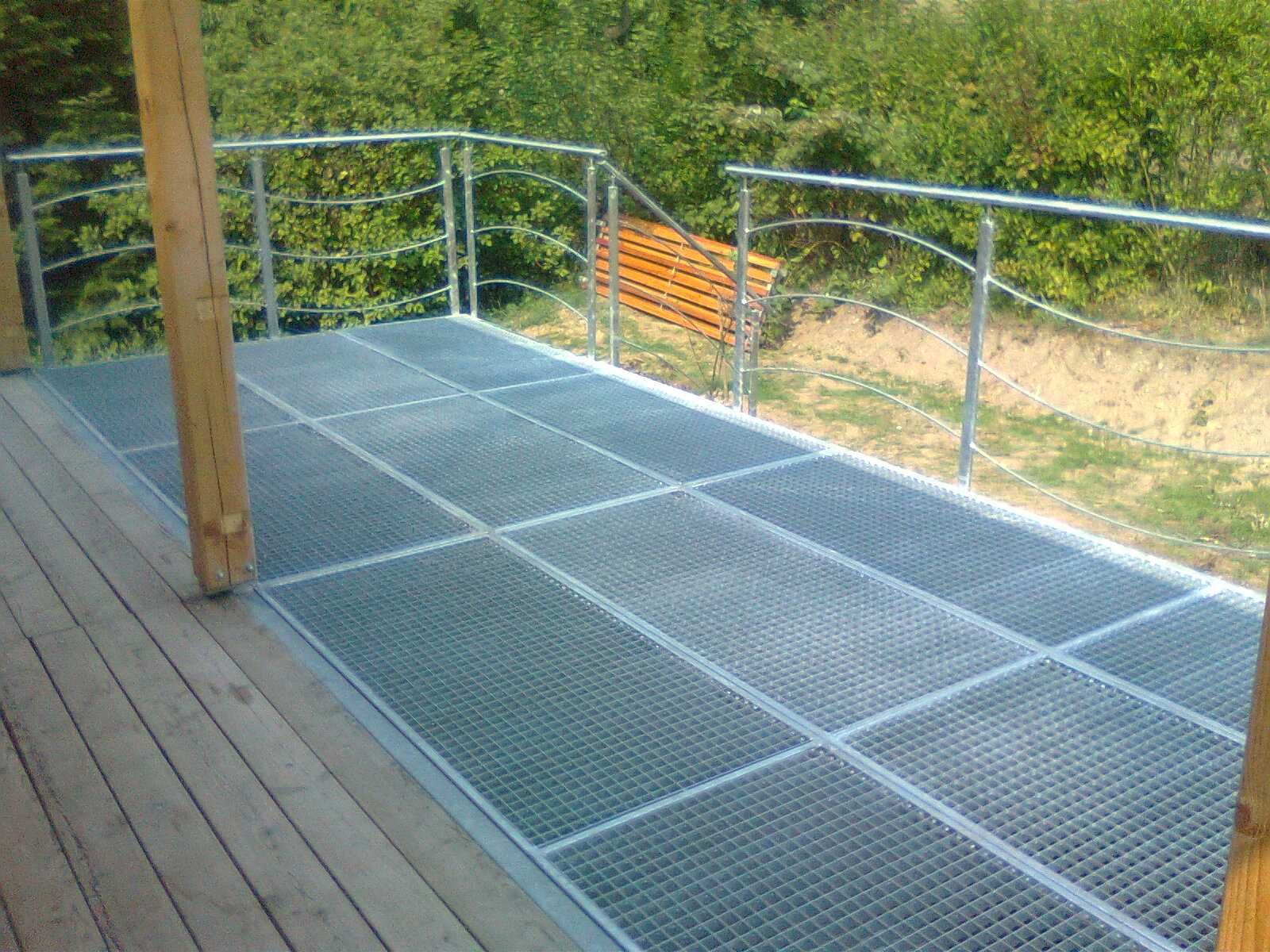 Krata na taras podest ocynk prasowana estetyczna !!! 1000x1000mm 30x2
