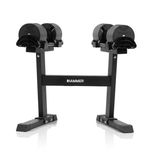 Zestaw Hantli systemowych regulowanych ze stojakiem HAMMER 2x32kg