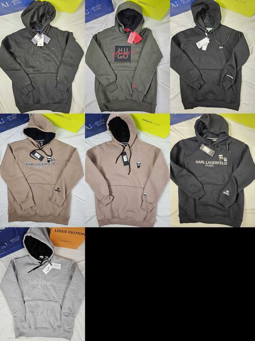 Bluza męska z kapturem Tommy Hilfiger TH bluzy mały znaczek lacoste