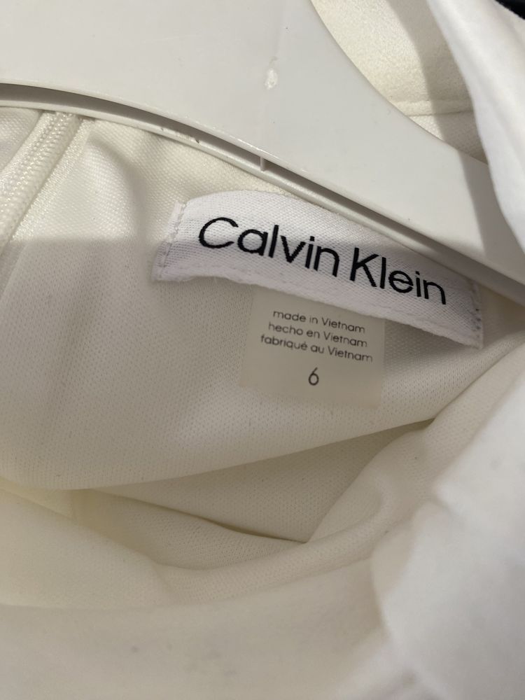 Sukienka Calvin Klein biała ecru Nowa