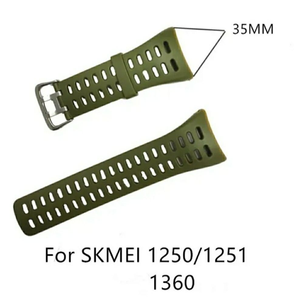 Pasek Skmei zielony 1167, 1250, 1251, 1360, 1655