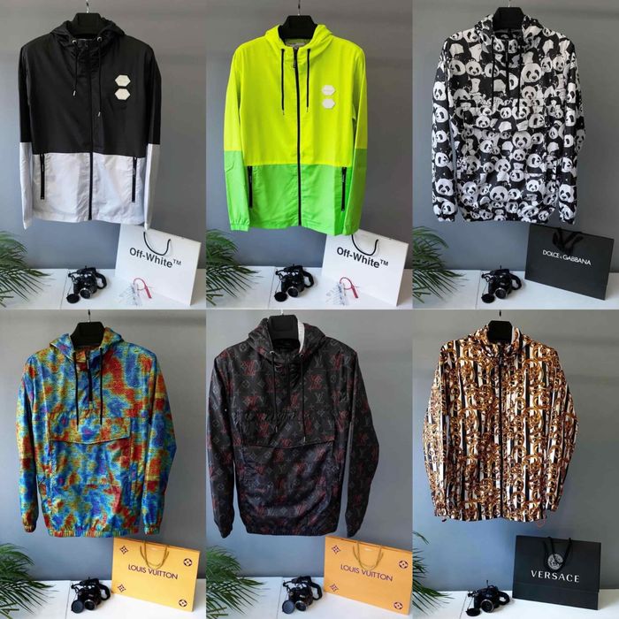 Ветровка мужская off-white бомбер куртка дождевик