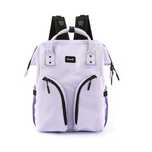 praktyczny plecak typu mommy bag w fioletowym kolorze - himawari
