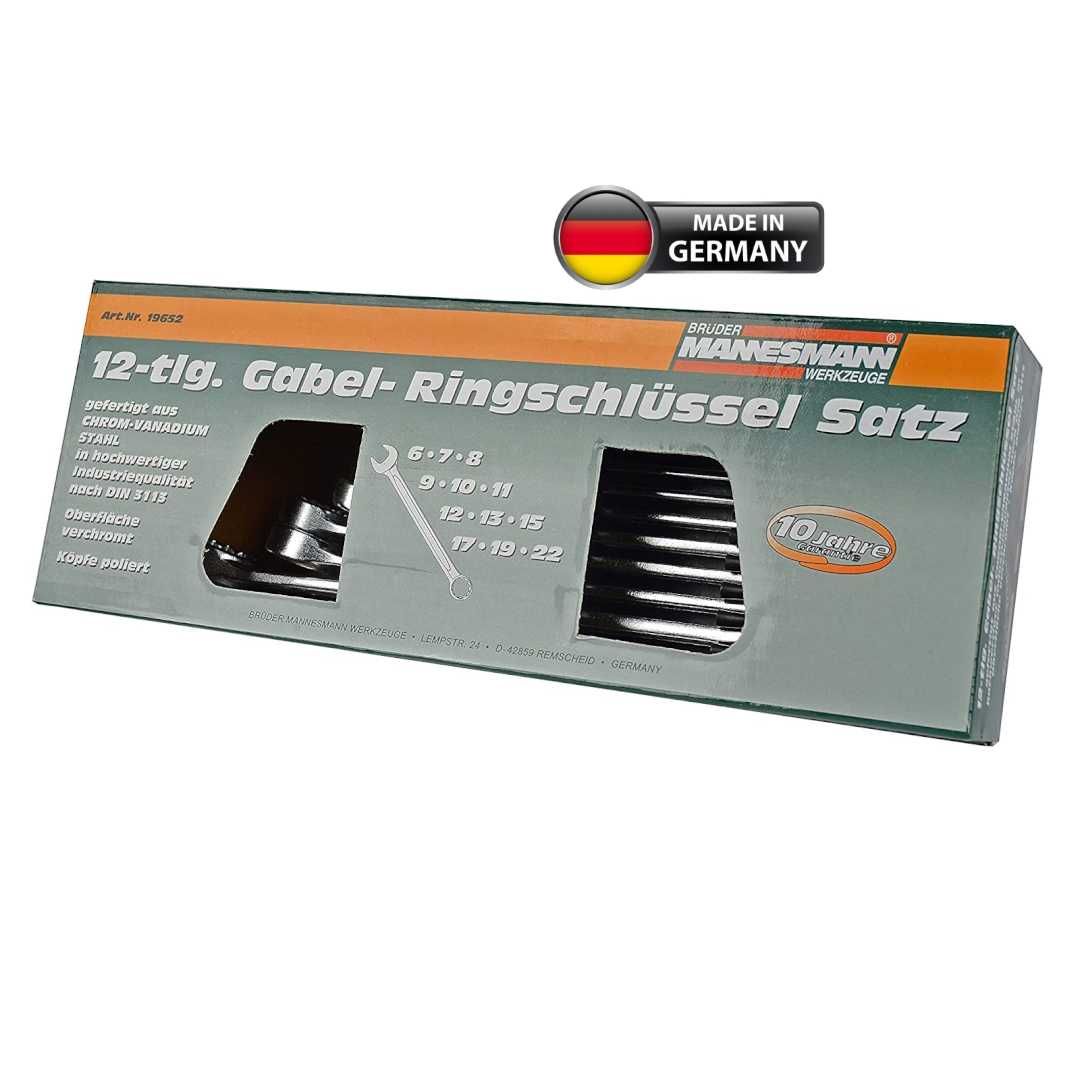 Набір ключів Ріжкові Накидні Mannesmann M19652 12шт ORIGINAL GERMANY