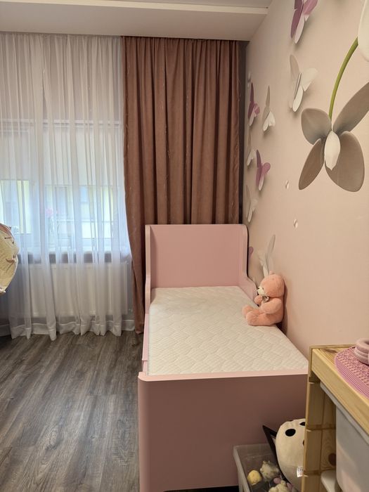 Дитяче ліжко для дівчинки(рожеве)