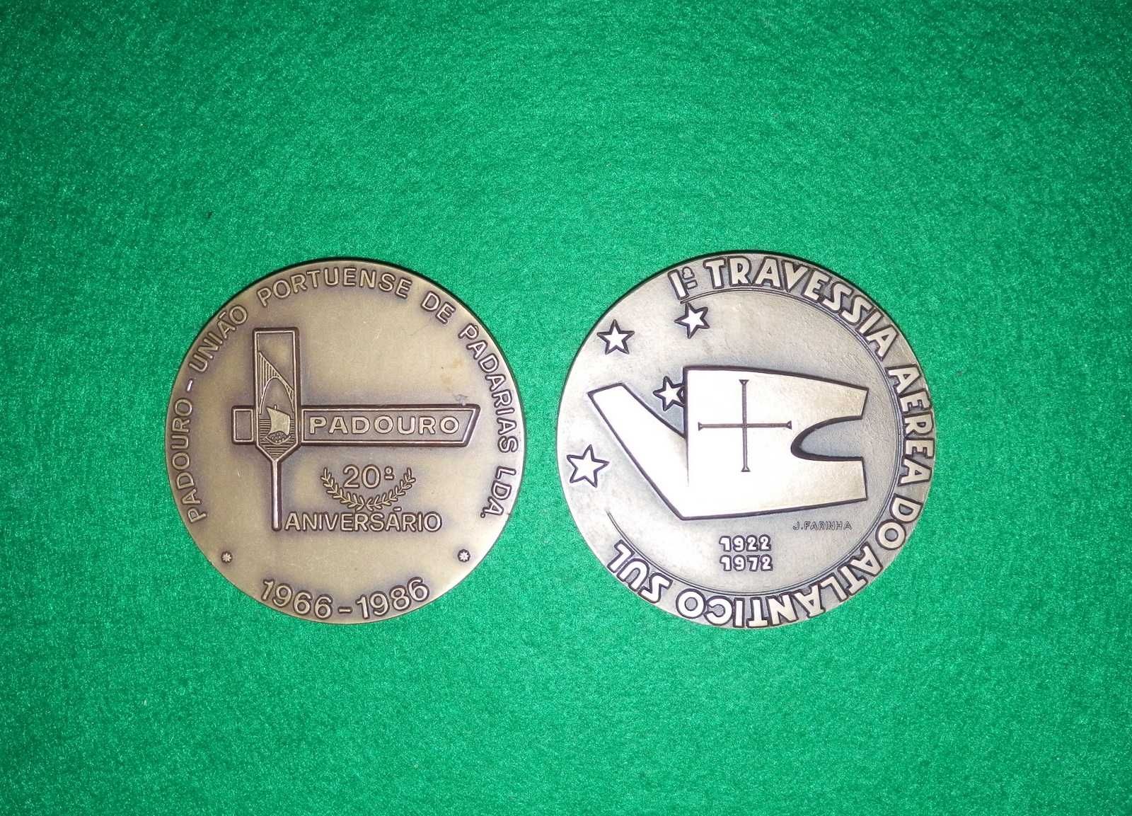 Medalhas de bronze PÃO - 1ªa TREAVESSIA AÉREA DO ATLÂNTICO